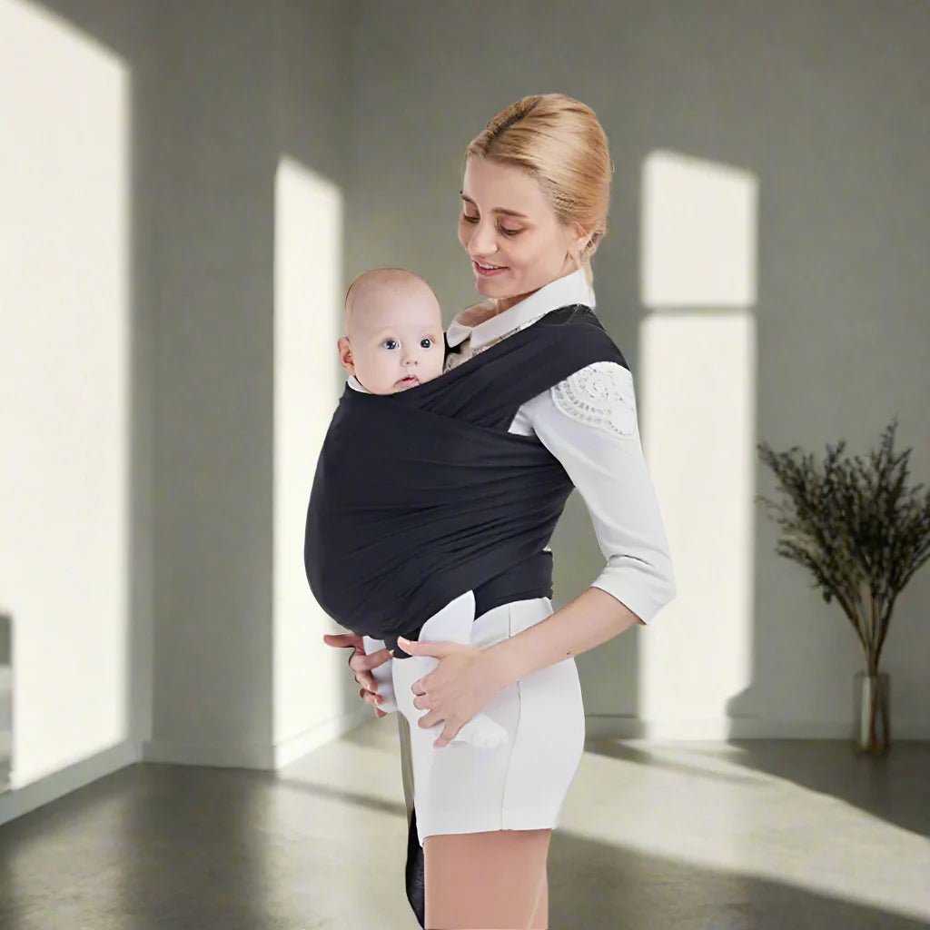 Écharpe De Portage - CuddleWrap™ - Noir - Mon Adorable Bébé