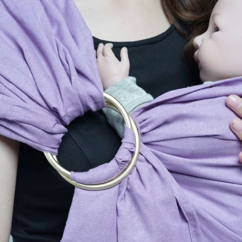 Écharpe De Portage - CottonRingSling™ - Violet - Mon Adorable Bébé