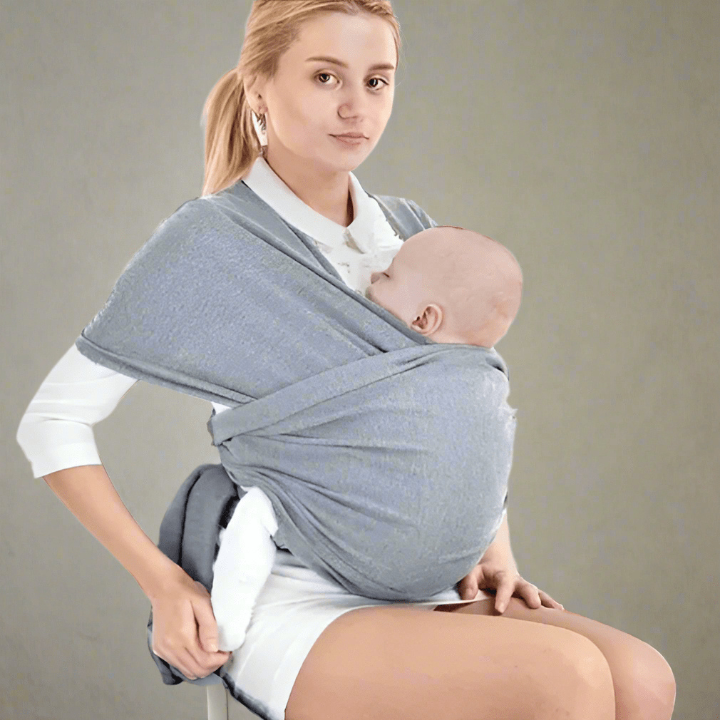 Écharpe De Portage - CuddleWrap™ - Gris Clair - Mon Adorable Bébé