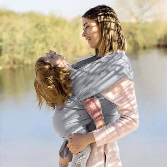 Écharpe De Portage - CuddleWrap™ - Gris Clair - Mon Adorable Bébé