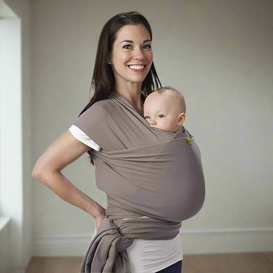 Écharpe De Portage - CuddleWrap™ - Marron - Mon Adorable Bébé