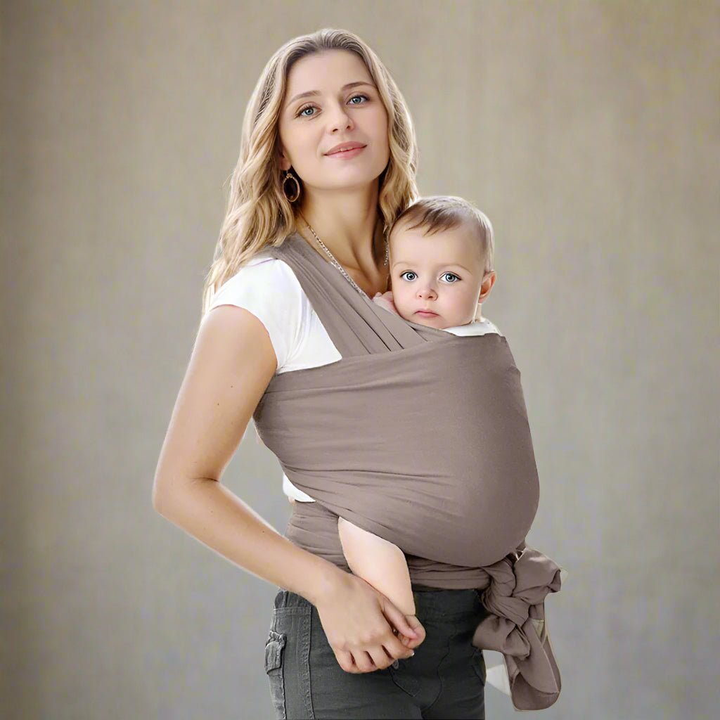 Écharpe De Portage - CuddleWrap™ - Marron - Mon Adorable Bébé