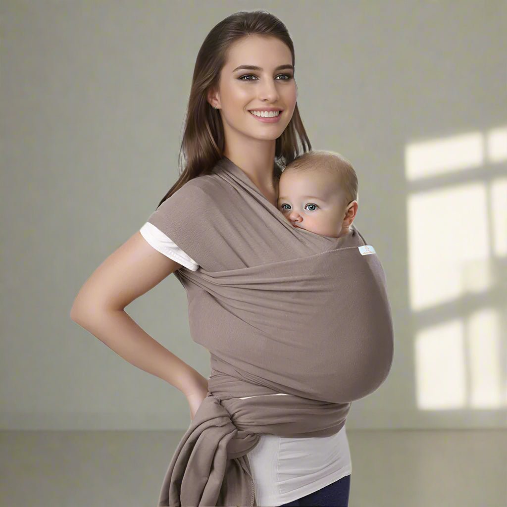 Écharpe De Portage - CuddleWrap™ - Marron - Mon Adorable Bébé