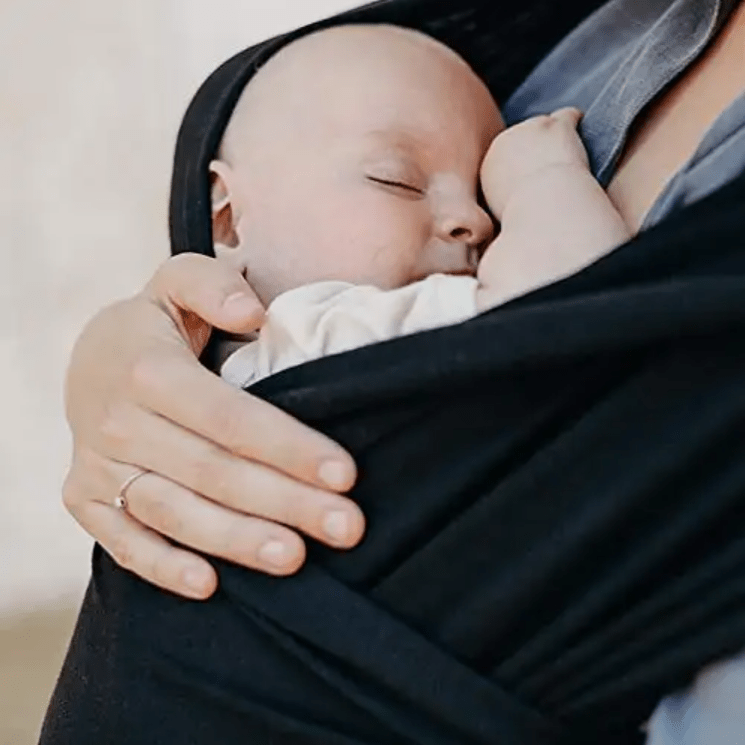 Écharpe De Portage - CuddleWrap™ - Noir - Mon Adorable Bébé