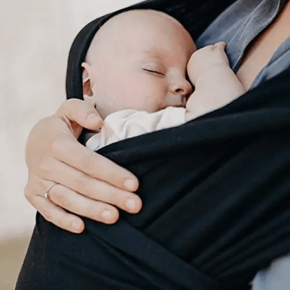 Écharpe De Portage - CuddleWrap™ - Noir - Mon Adorable Bébé