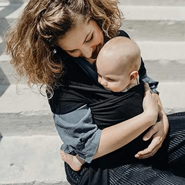 Écharpe De Portage - CuddleWrap™ - Noir - Mon Adorable Bébé