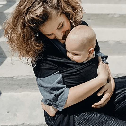 Écharpe De Portage - CuddleWrap™ - Noir - Mon Adorable Bébé