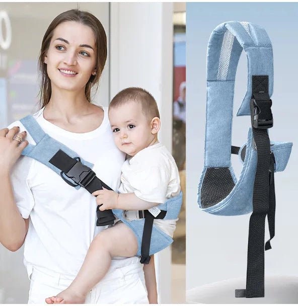 Porte bébé - BabyCarryingBelt™ - Bleu - Mon Adorable Bébé