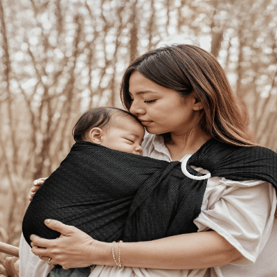 Porte Bébé - BabyRingCarrier™ - Noir - Mon Adorable Bébé